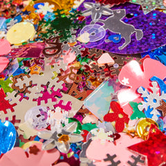 SCO SEQUINS BAG OF ASSORTED 500G -Min Qty 6