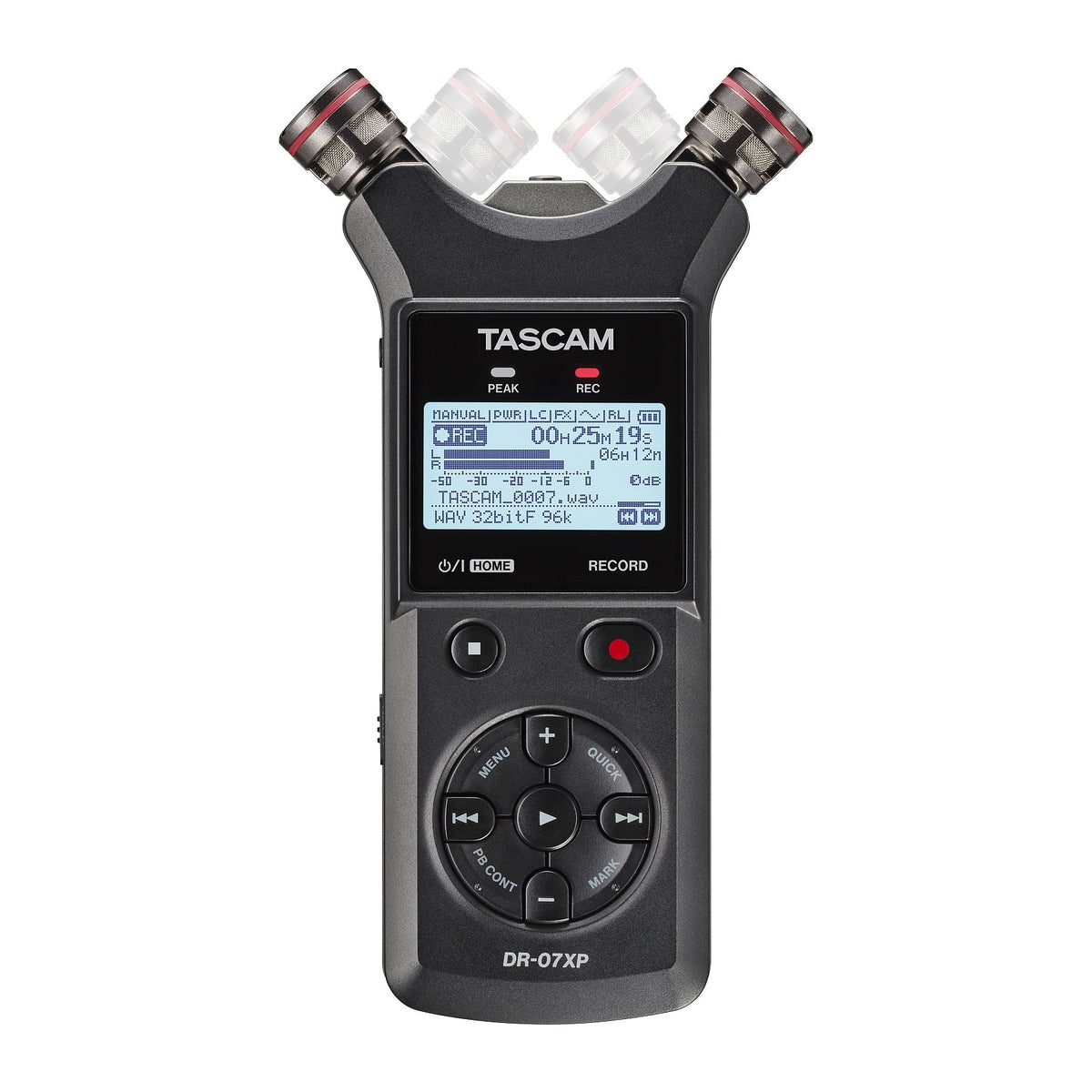 Tascam DR-07XP handheld stereo recorder