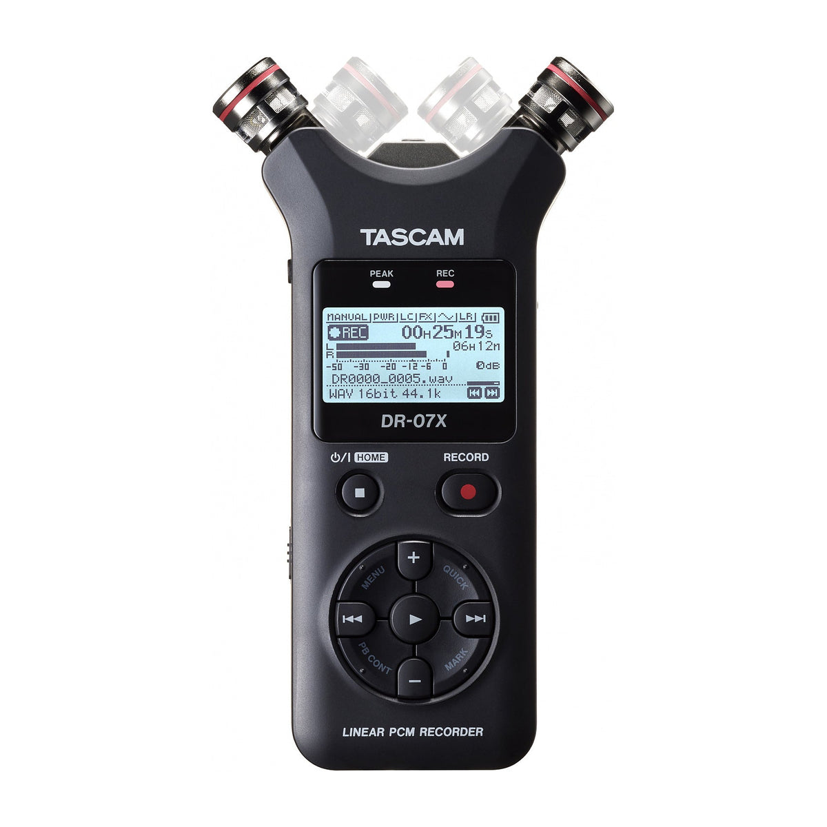 Tascam DR07X Stereo Handheld Audio Recorder