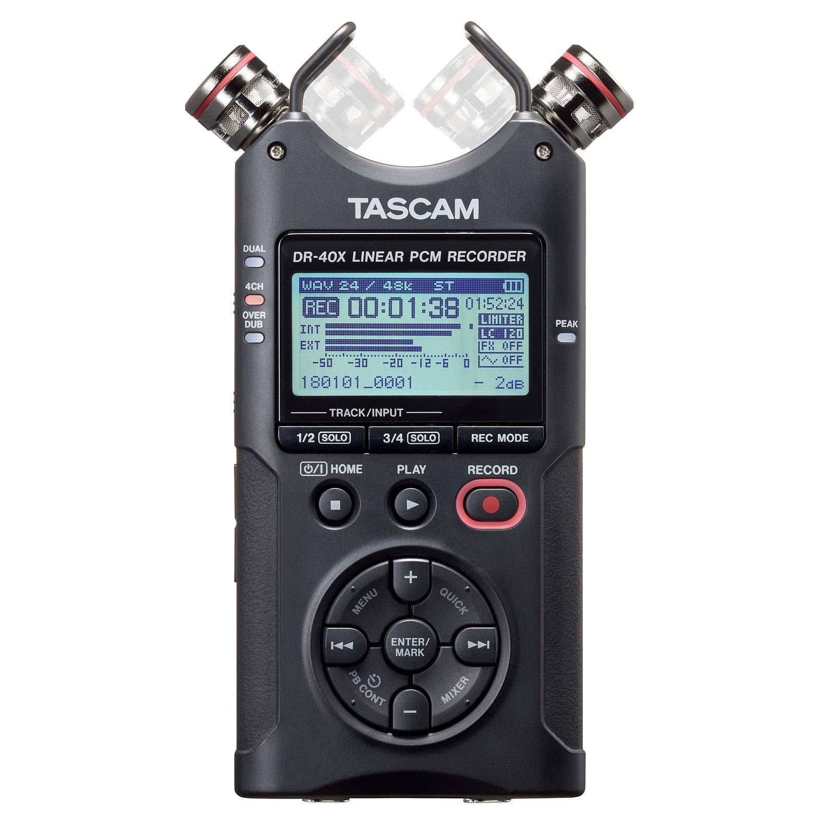 Tascam DR40X Portable Four-Track Digital Audio Recorder