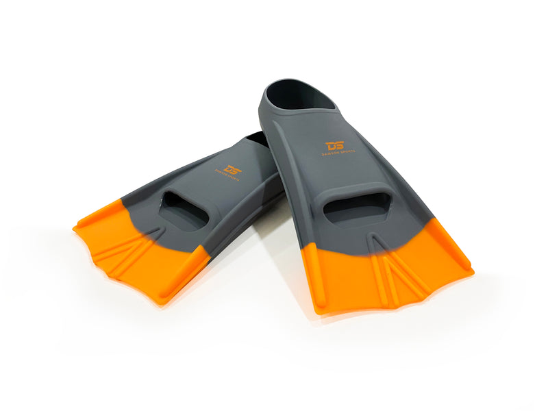 DS Speed Fins Gray/Orange - UK 1-3