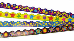 SCO TRIMMERS STARS DESIGN ASSORTED 1M 12PCS -Min Qty 1