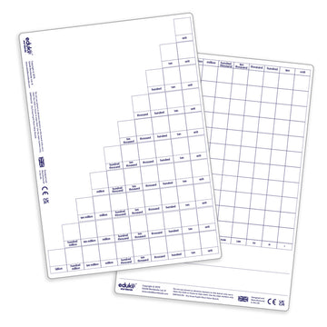 Dry Erase Place Value Pupils boards , pack of 30