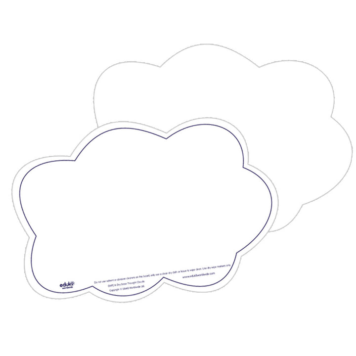 Dry Erase Thought Clouds , pack of 6