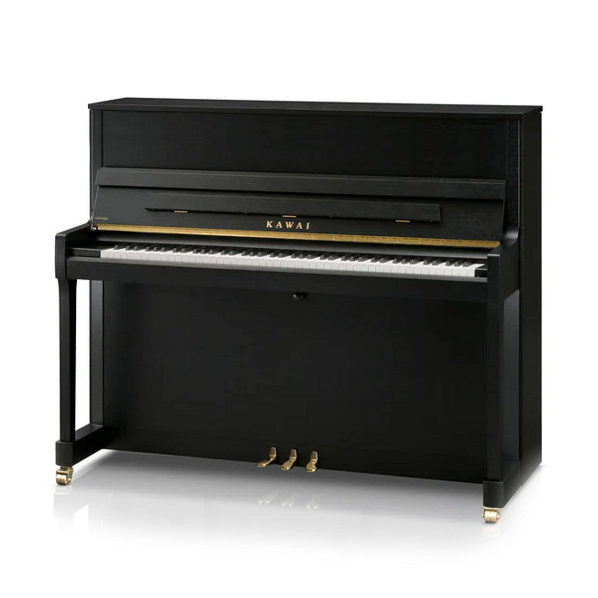 Kawai E-300 Studio upright piano in satin ebony