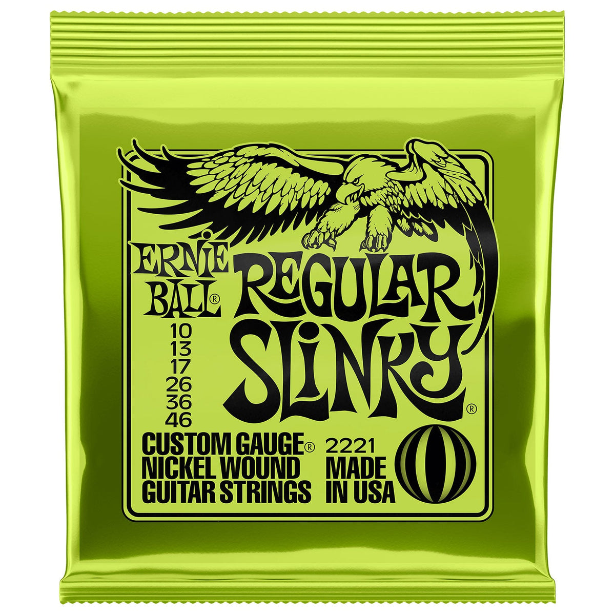 Ernie Ball electric guitar strings set - Regular slinky