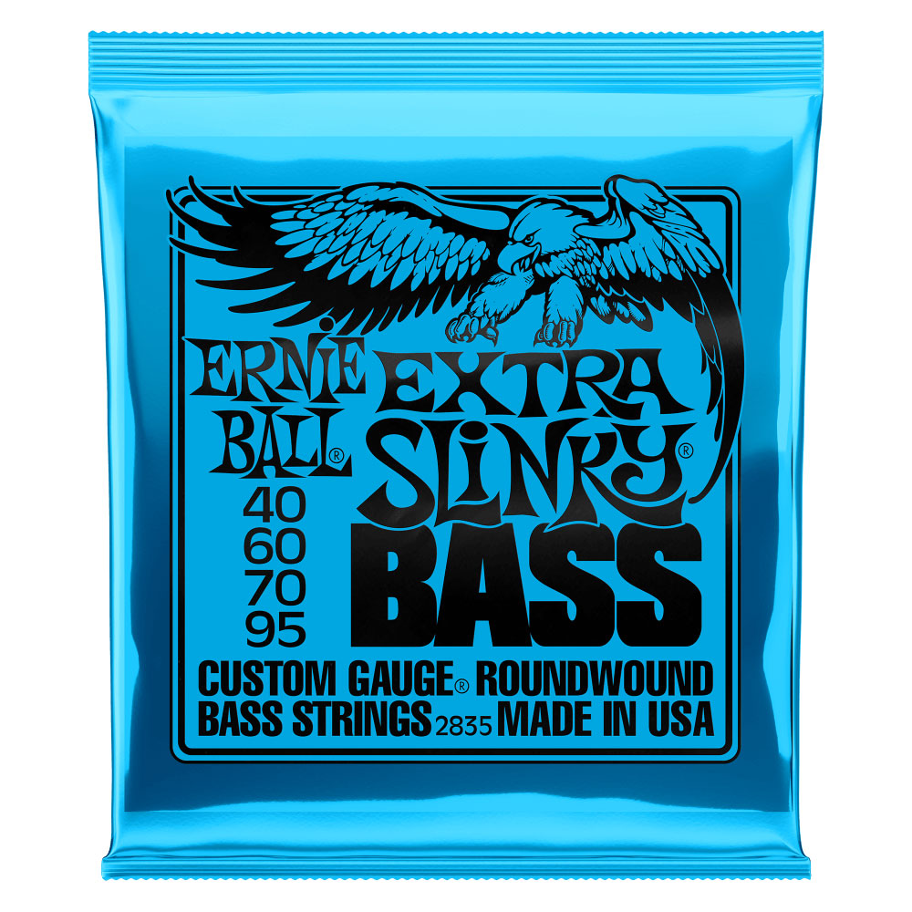 Ernie Ball bass guitar strings set - Extra slinky