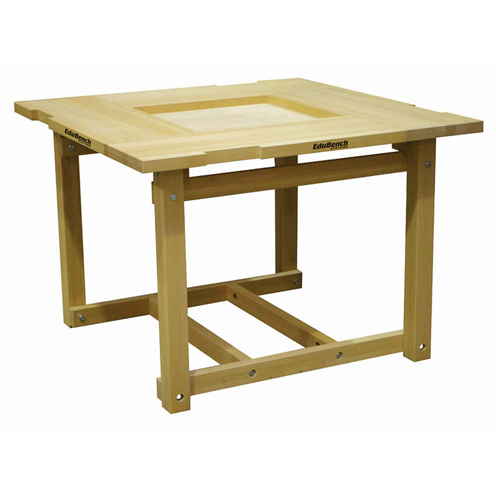 Edubench Four Station Bench - Beech 1200 x 1200 x 840mm