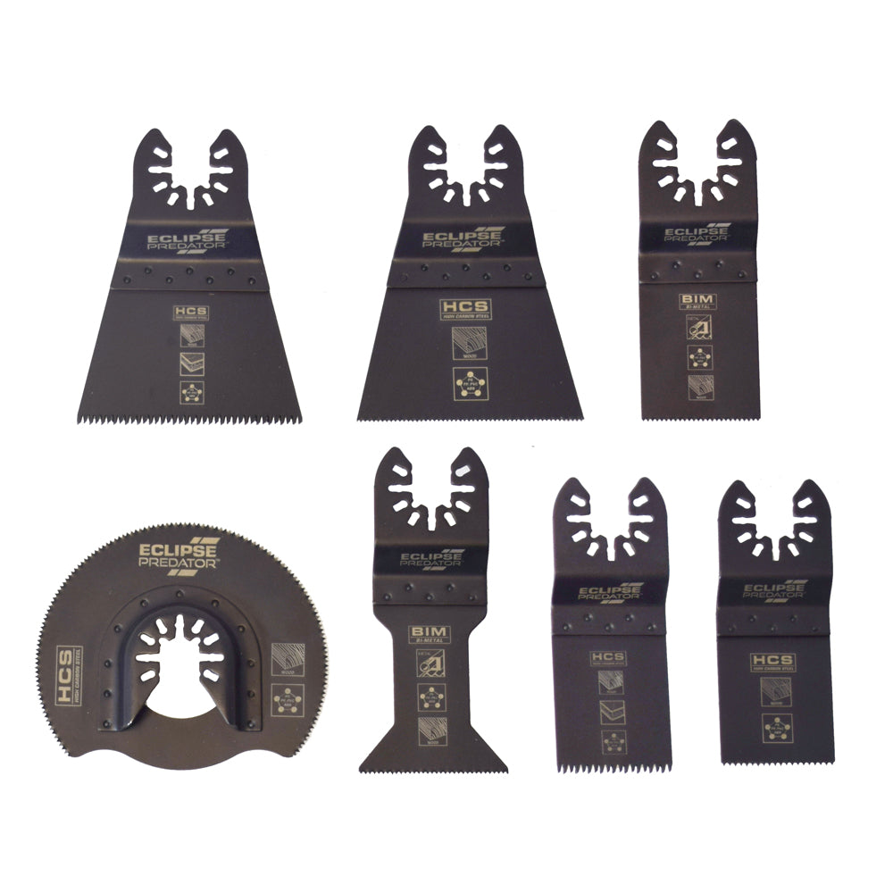 Eclipse Predator Multi-Tool Blade Set - 7 Piece