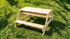 Sand & Water Picnic Wooden Table  Non-Toxic 3 Years+ 90 x 104 x 50 cm  Eduplan