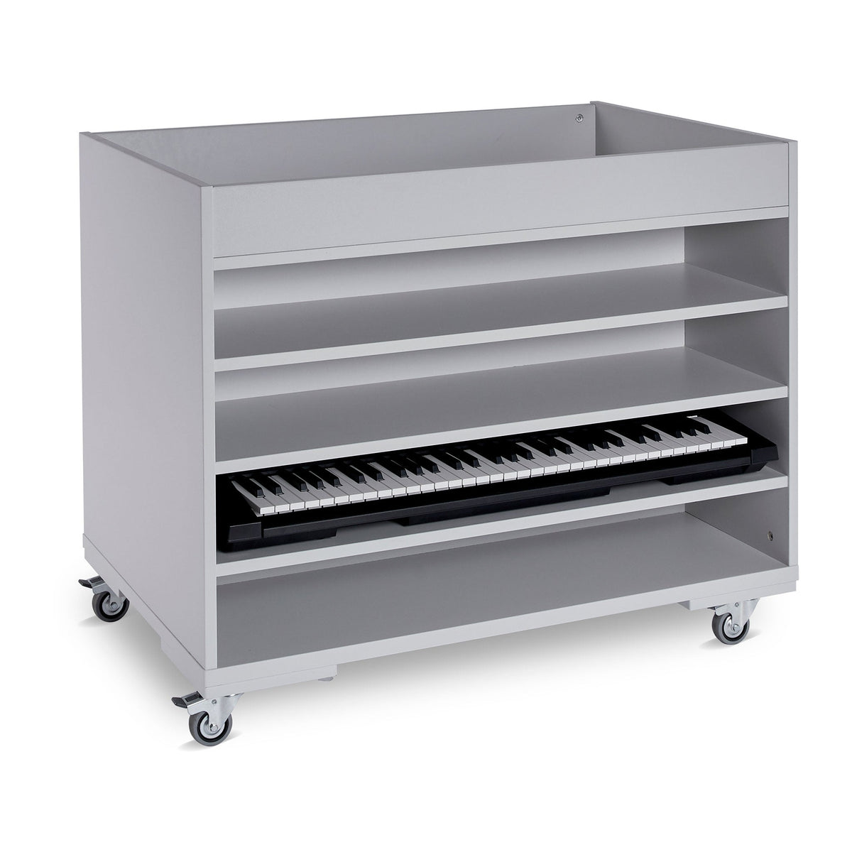 Monarch mobile keyboard storage trolley for up to 8 instruments - Keyboards up to 95cm
