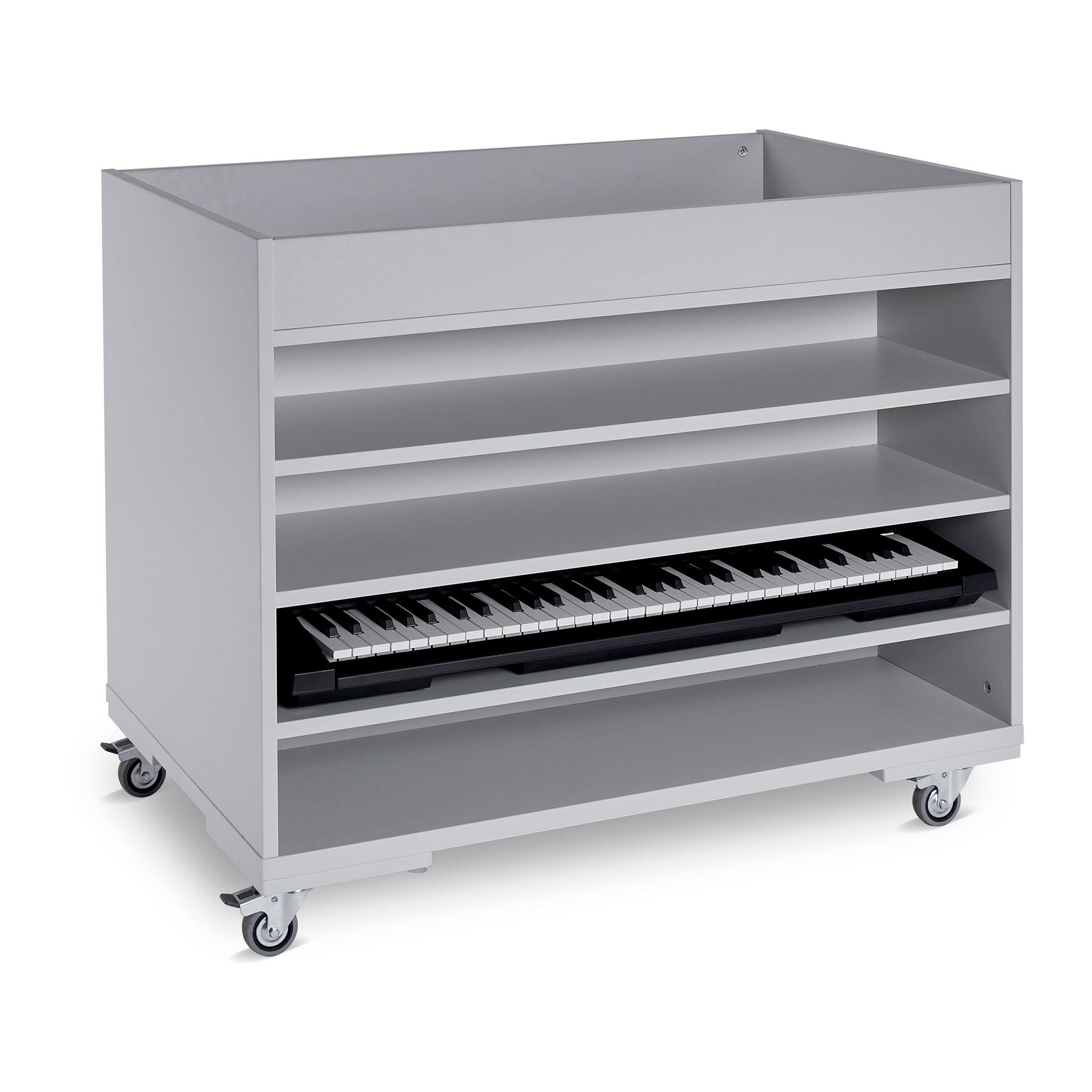 Monarch mobile keyboard storage trolley for up to 8 instruments - Keyboards up to 107cm