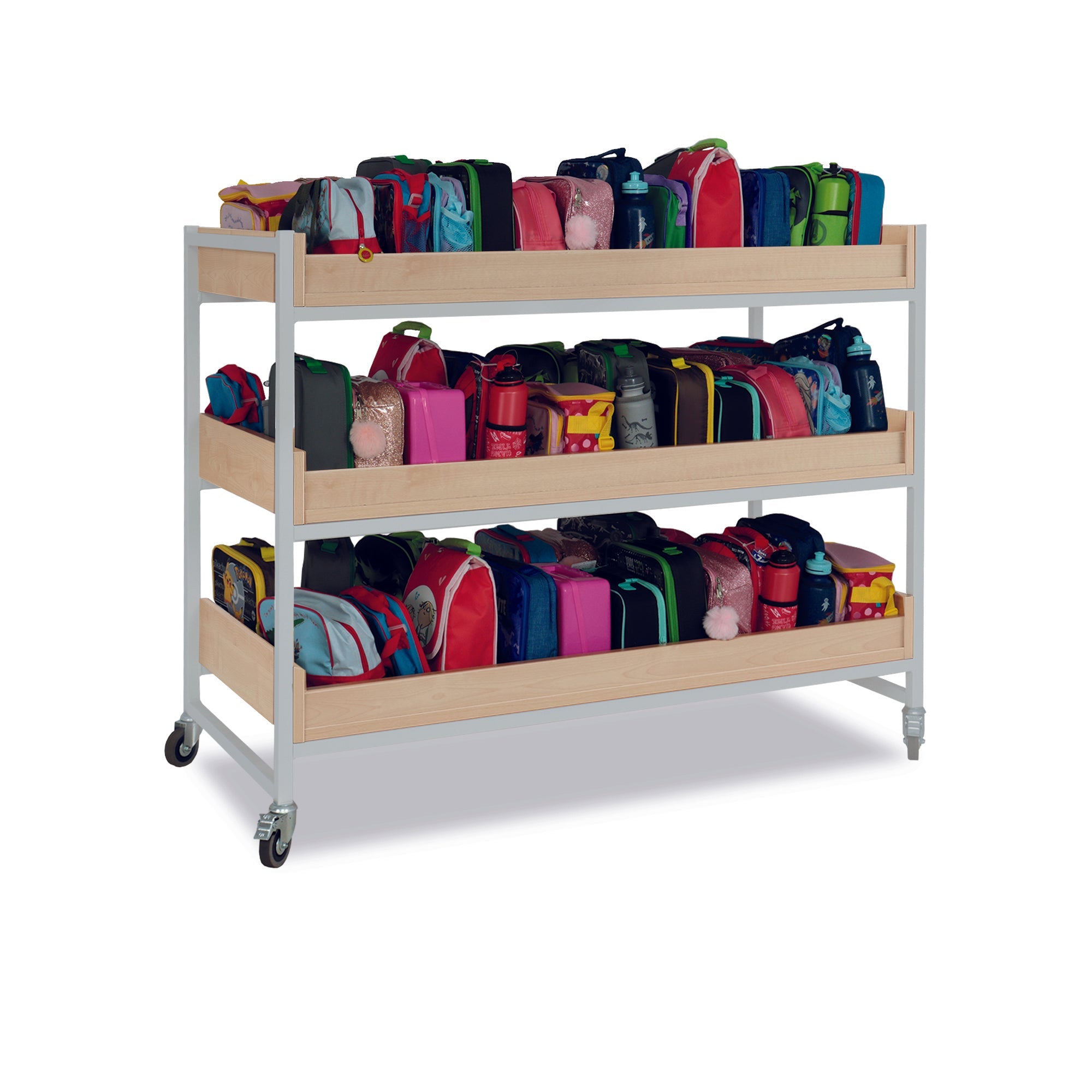 Monarch heavy duty extra large classroom storage trolley - Grey