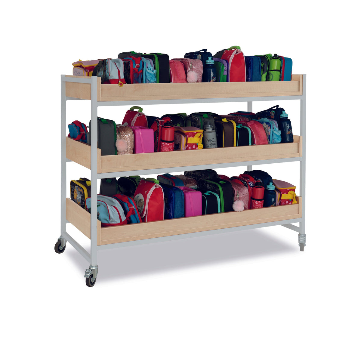 Monarch heavy duty extra large classroom storage trolley - Grey