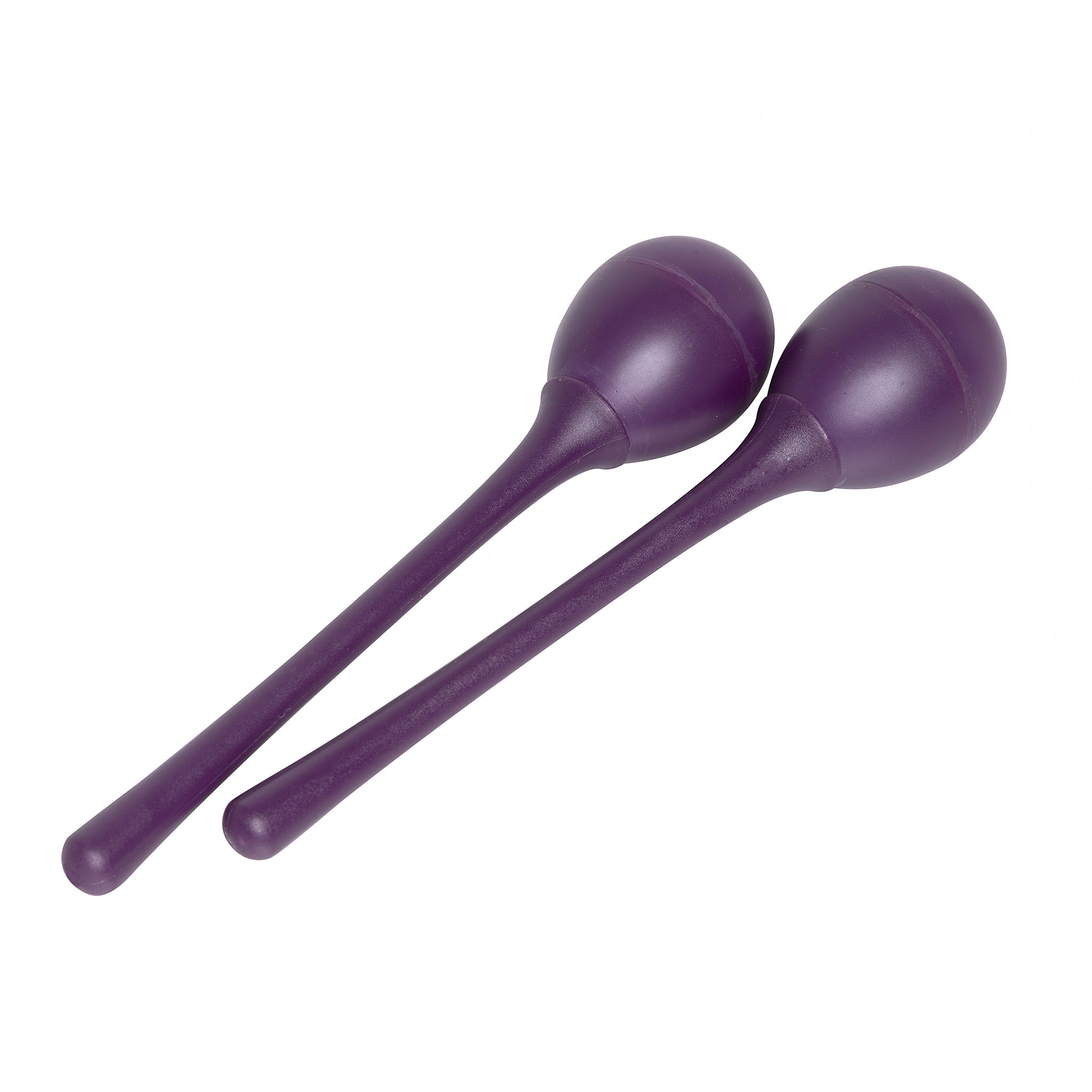 Stagg egg shakers pair with long handles - Purple