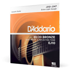 D\'Addario 80-20 Bronze String Set - Extra Light