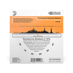 D\'Addario Phosphor Bronze Acoustic Guitar String Set - Extra Light