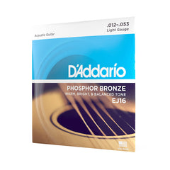 D\'Addario Phosphor Bronze Acoustic Guitar String Set - Light