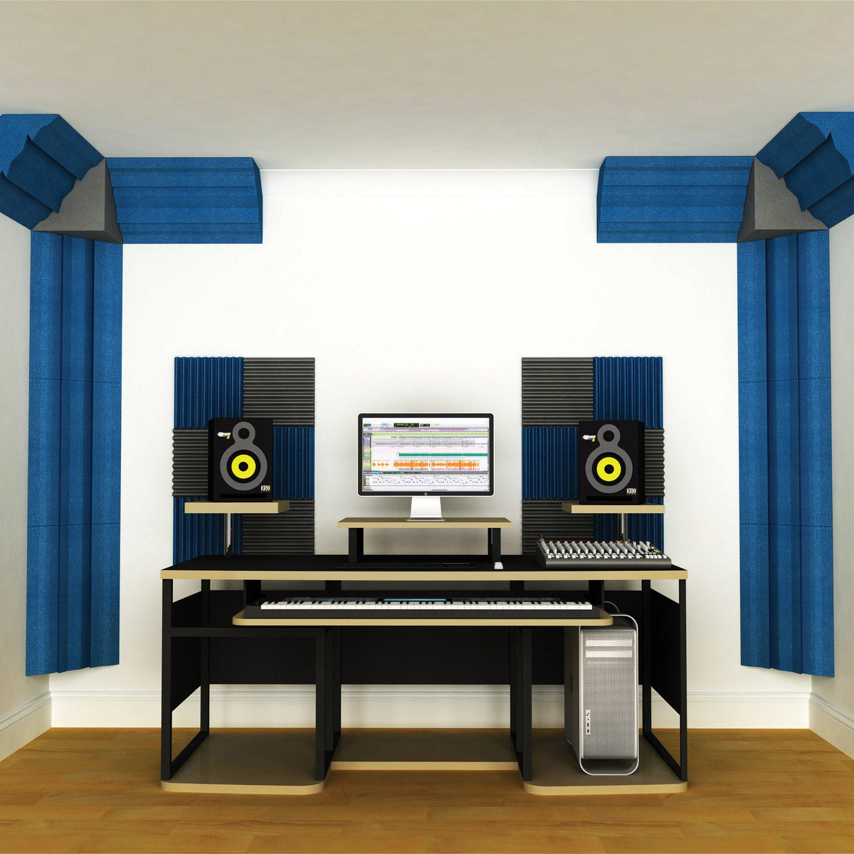EQ acoustics corner acoustic trap - Electric blue (pack of 2)