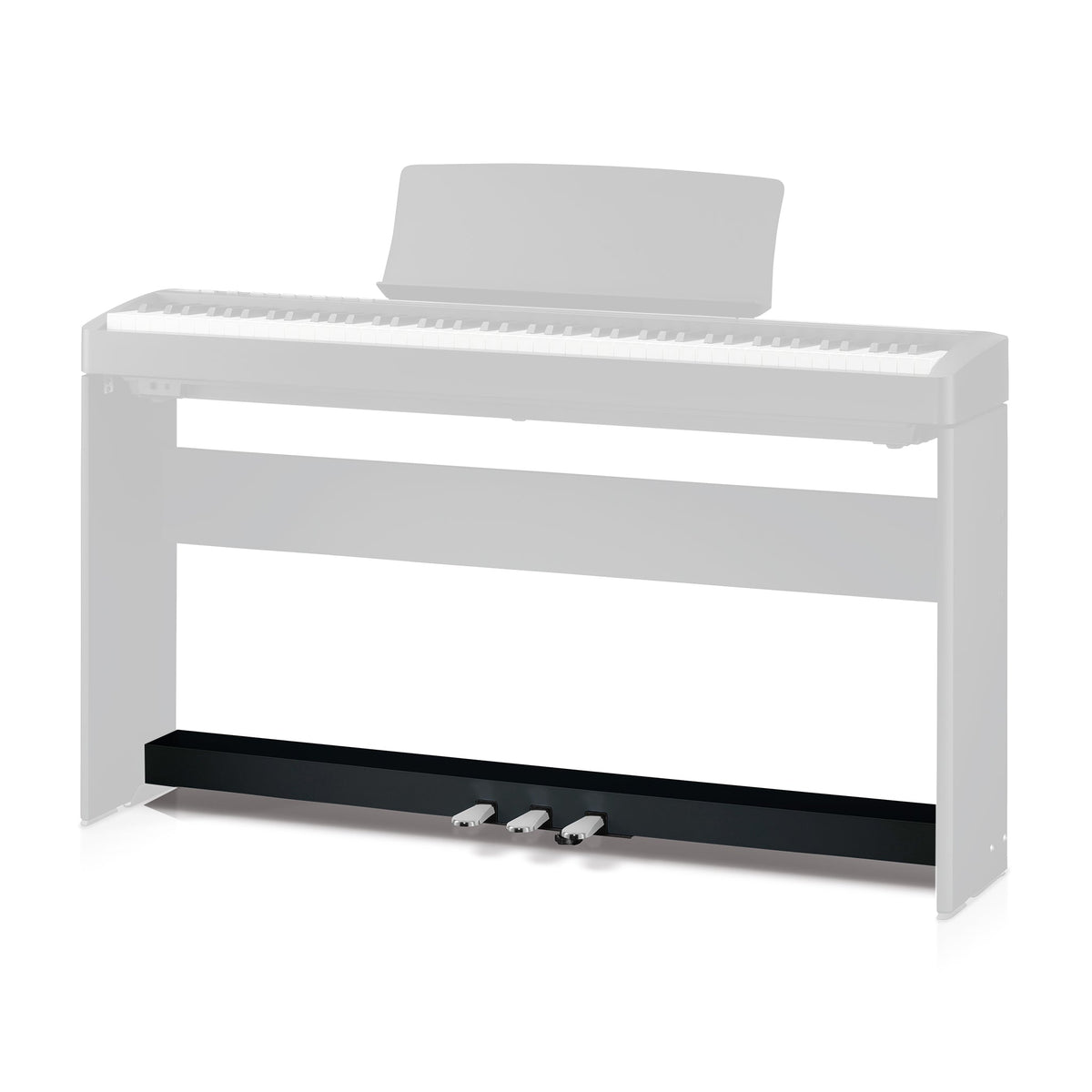 Pedal board for Kawai ES-120 - Black