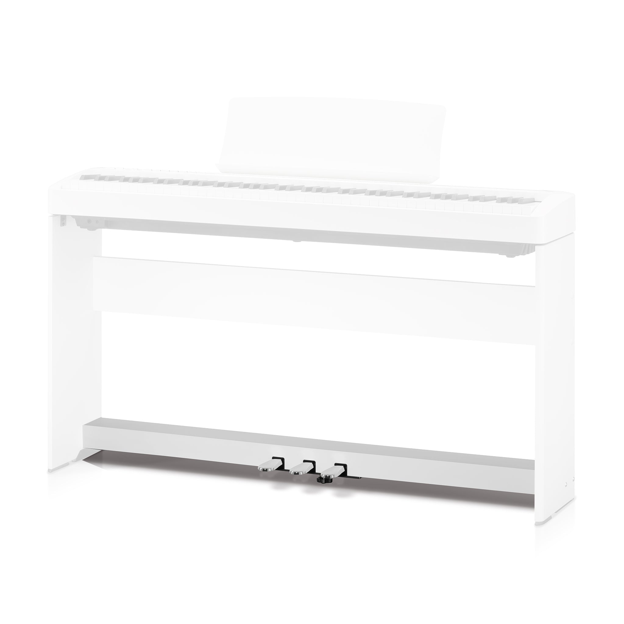Pedal board for Kawai ES-120 - White