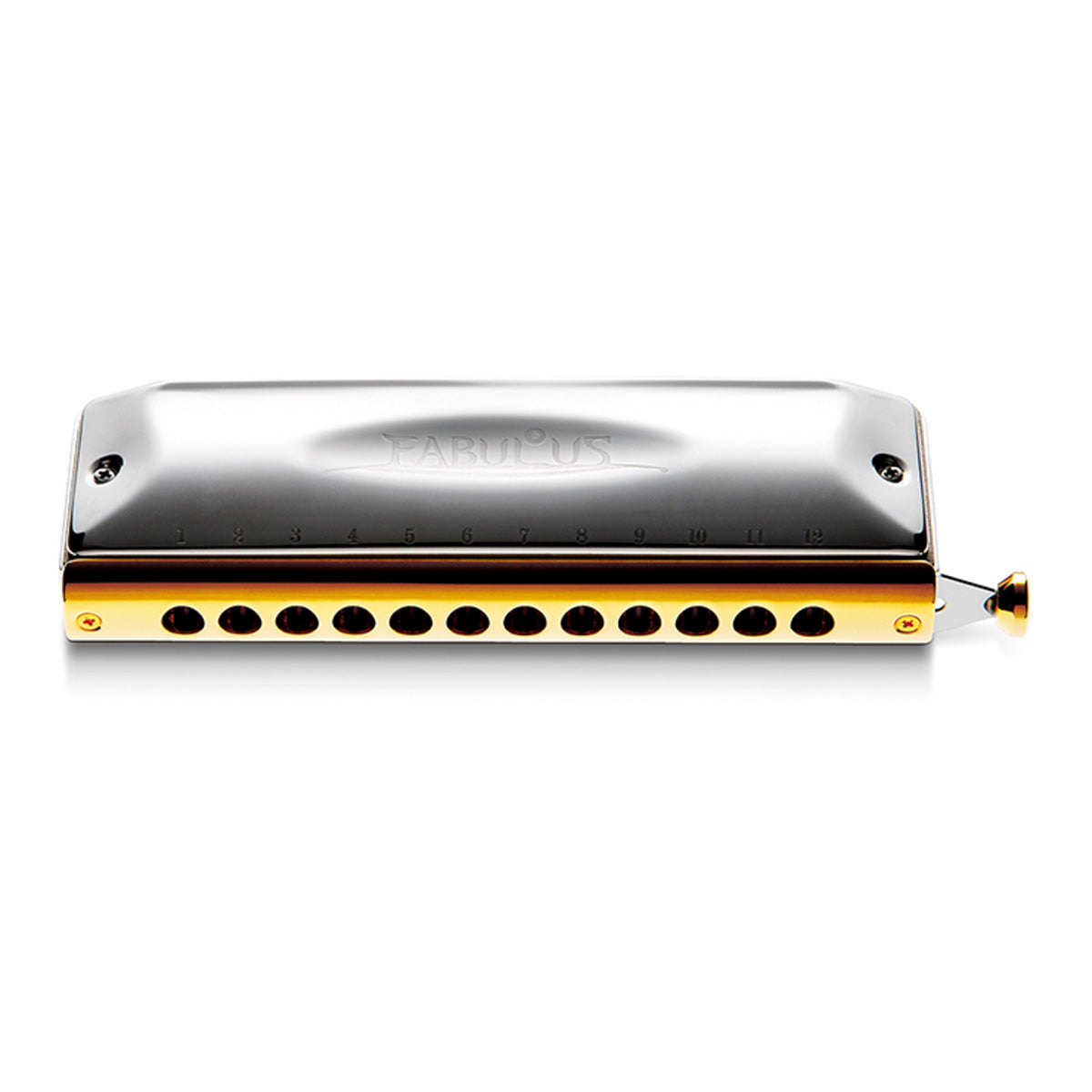 Suzuki Fabulous 12-hole chromatic harmonica in C – Cross-alignment slide