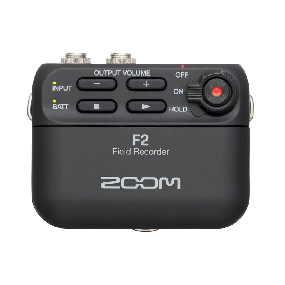 Zoom F2 field recorder and lavalier mic - (without Bluetooth)