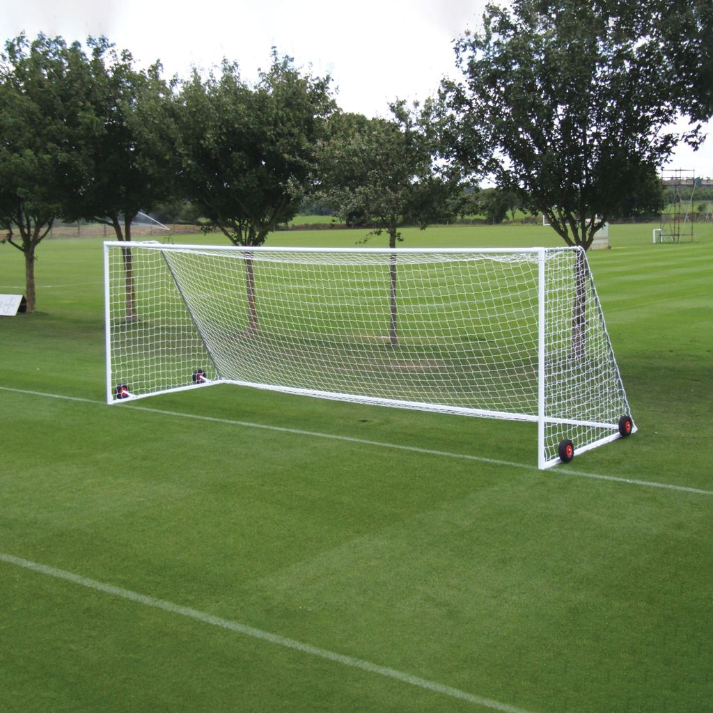 HEAVYWEIGHT FREESTANDING FOOTBALL GOAL JUNIOR, 6.4 X 2.13M, PAIR
