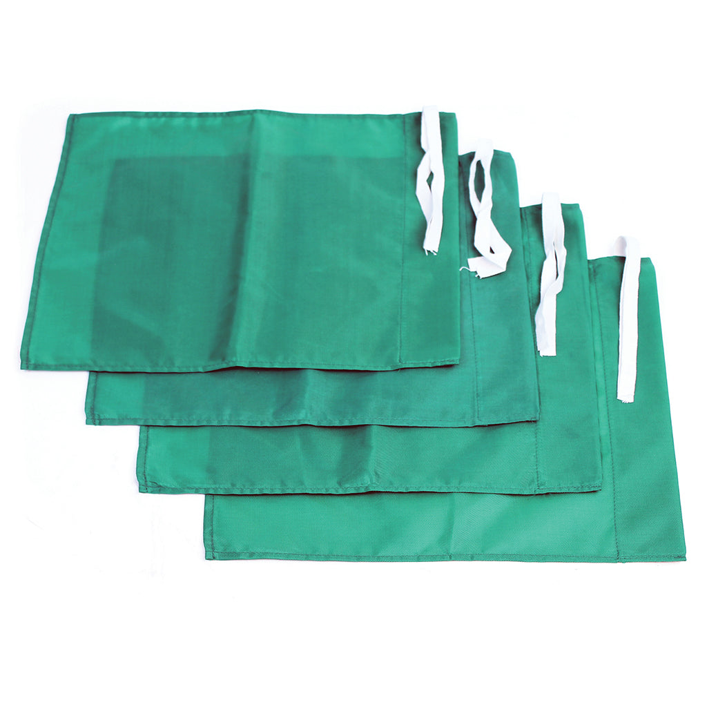 NYLON CORNER FLAG 300 X 290MM, GREEN, SET OF 4
