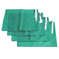 NYLON CORNER FLAG 300 X 290MM, GREEN, SET OF 4