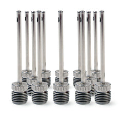 WILKS STIRRUP PUMP & NEEDLE SPARE INFLATOR NEEDLE SCHRADER, SET OF 12