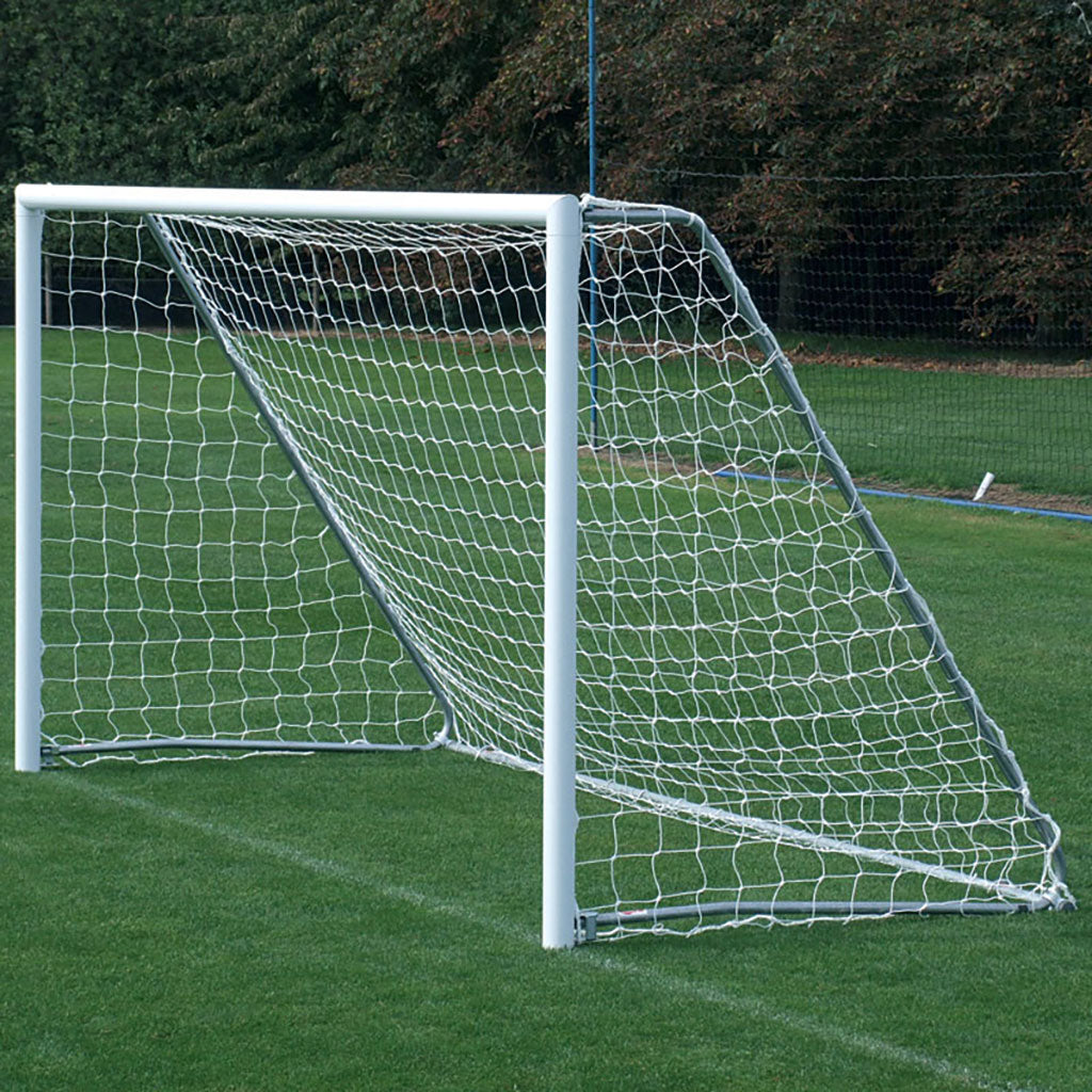 FREESTANDING ALUMINIUM MINI SOCCER GOAL POST 4.88 X 1.83M, FOLDING, PAIR