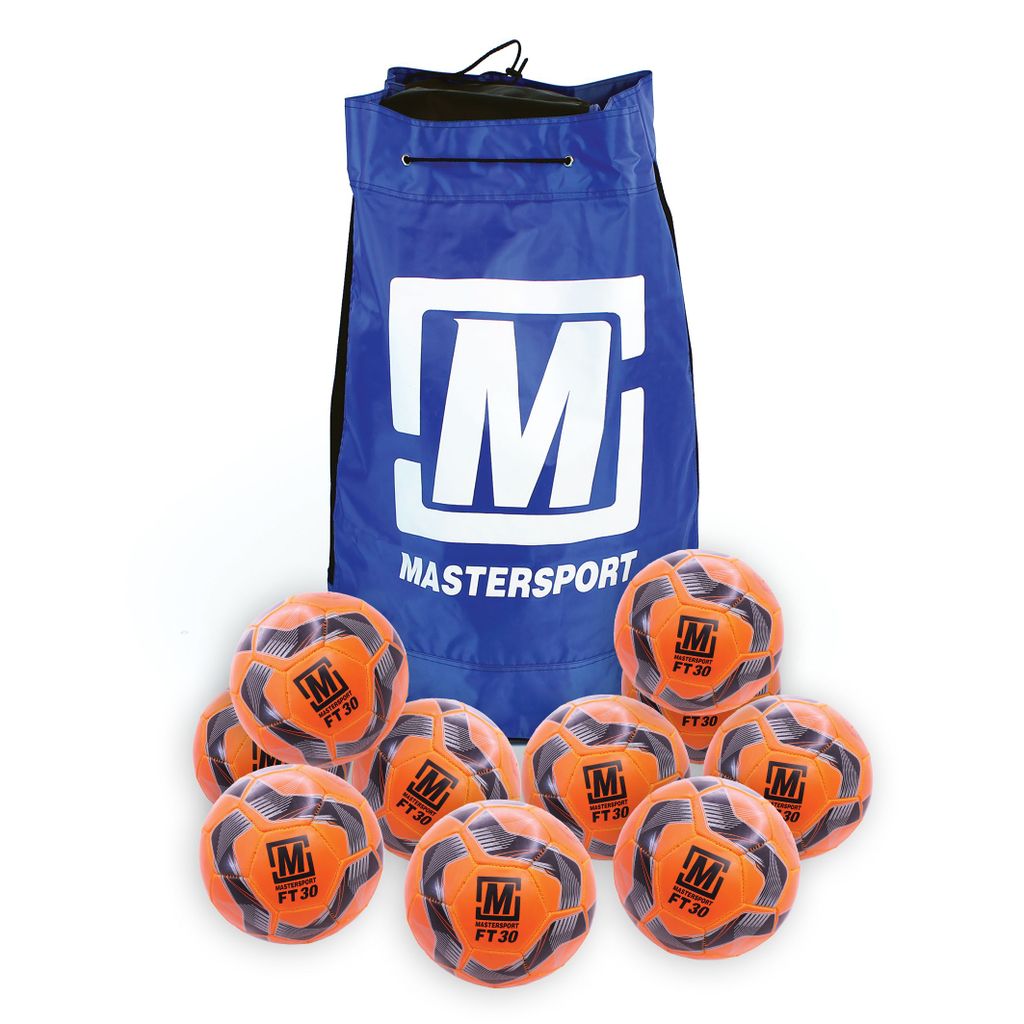 MASTERSPORT FOOTBALL ORANGE, SIZE 3, BAG OF 10