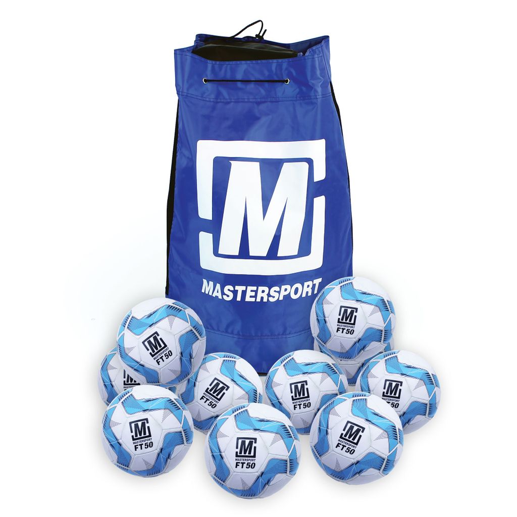 MASTERSPORT FOOTBALL WHITE, SIZE 5, BAG OF 10