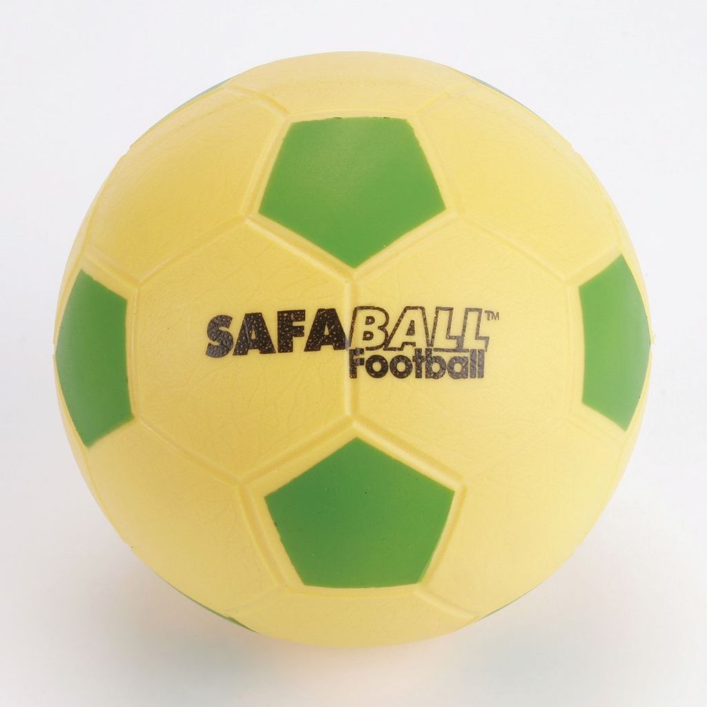 SAFABALL SOFT TOUCH FOOTBALL SIZE 4, GREEN/YELLOW