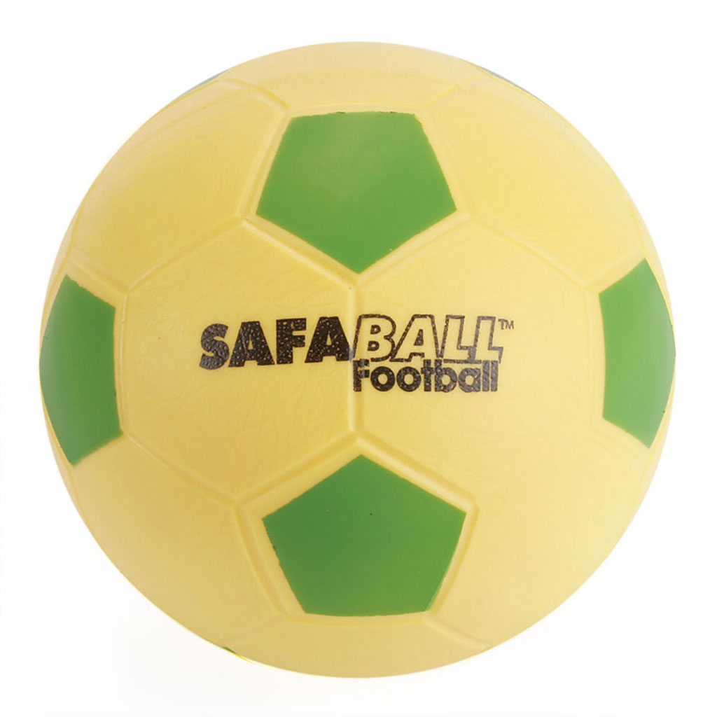 SAFABALL SOFT TOUCH FOOTBALL SIZE 5, GREEN/YELLOW
