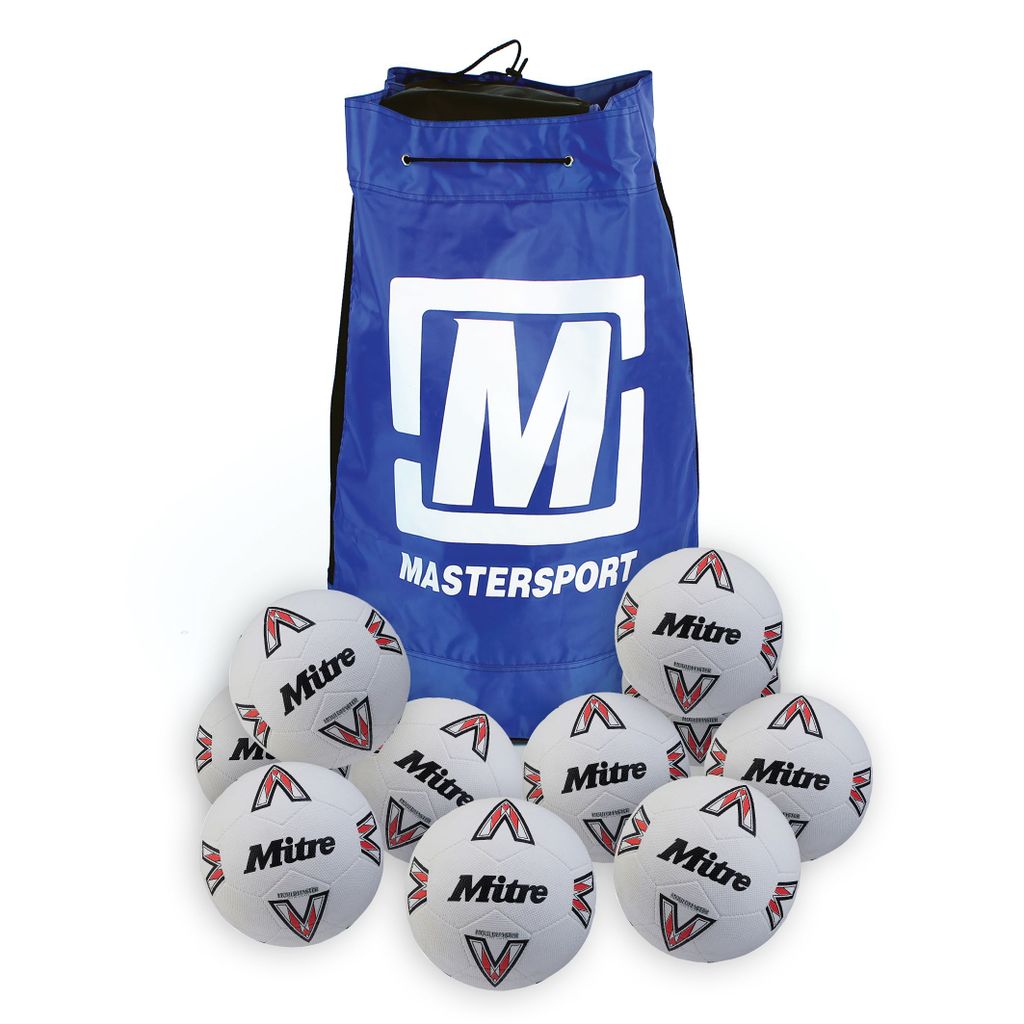 MITRE SUPERDIMPLE FOOTBALL SIZE 4, BAG OF 10