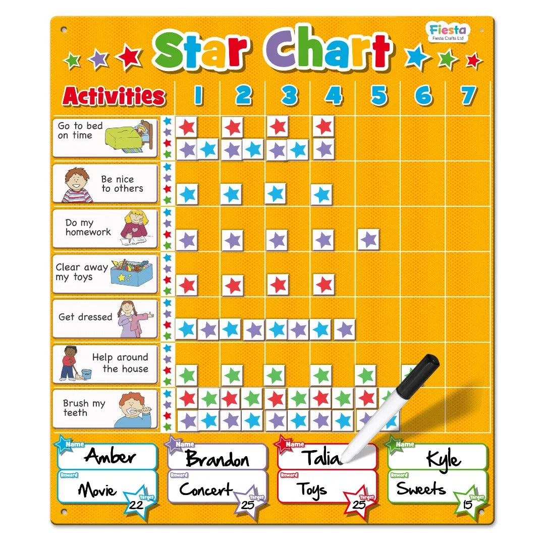 Magnetic Large Star Chart (4 Years +)