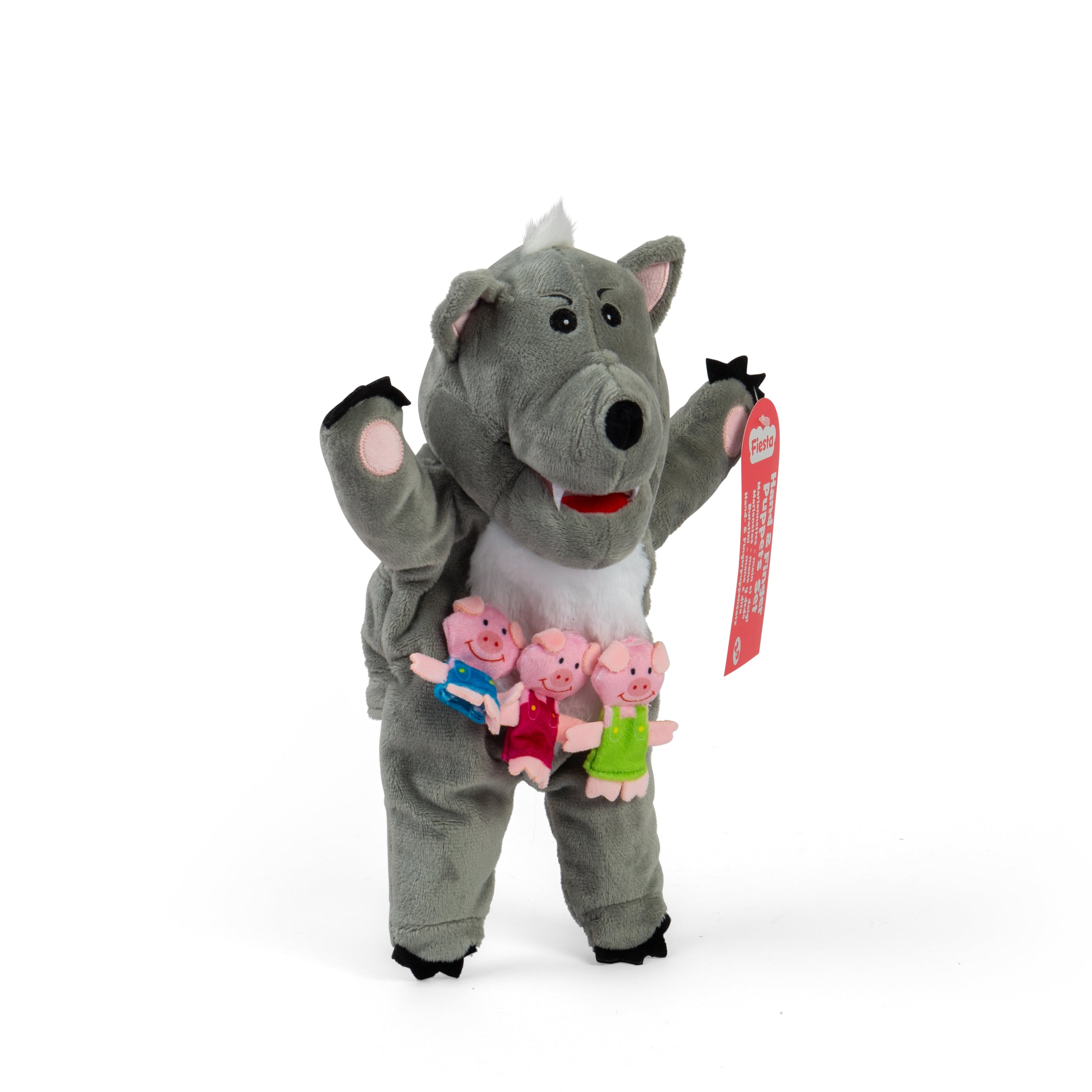 Big Bad Wolf With 3 Little Pigs Hand Puppet (18 Months +)