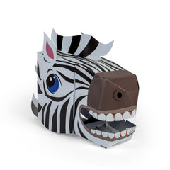 Zebra 3D Mask Card Craft (5 Years +)