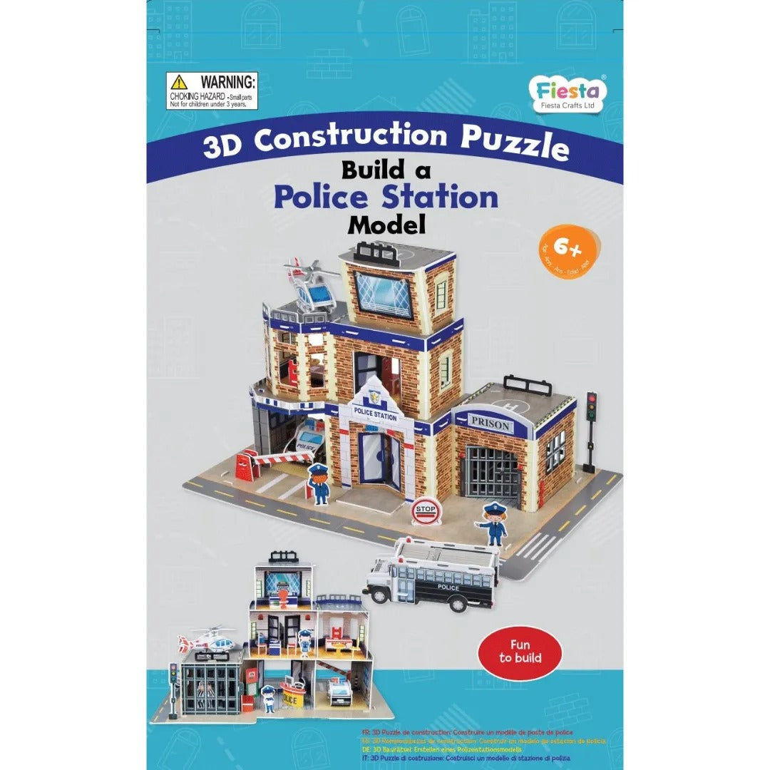 3D Construction Craft -Police Station (6 Years +)