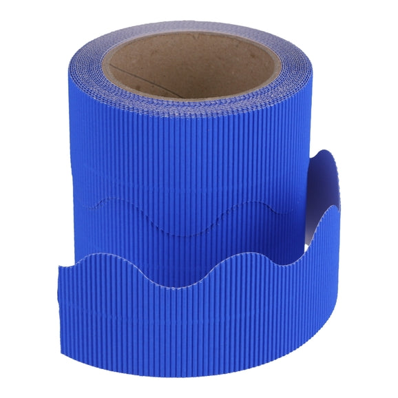 SCO CORRUGATED BORDER ROLL 57MMX10M DARK BLUE 1PC -Min Qty 1