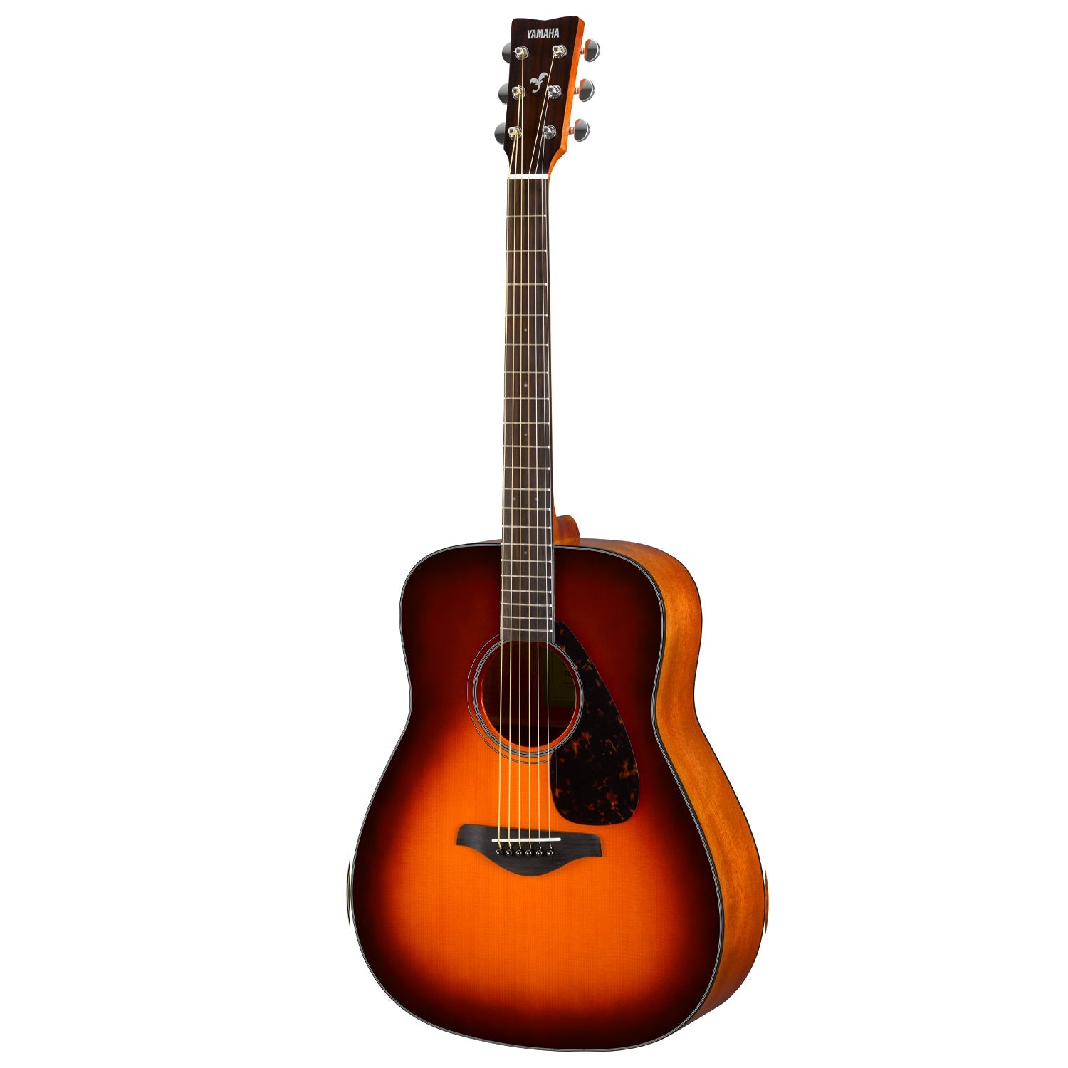 Yamaha FG820II 4/4 dreadnought acoustic guitar in gloss - Brown sunburst