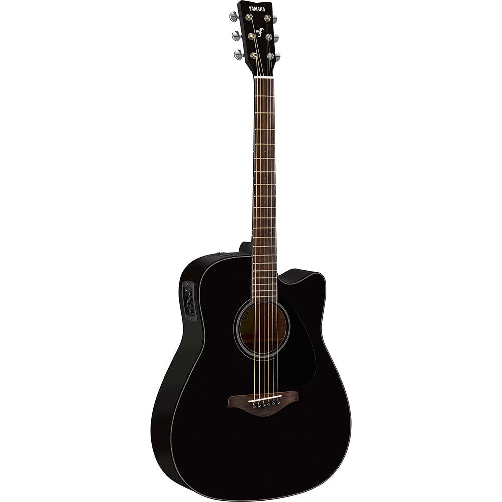 Yamaha FGX800CII 4/4 dreadnought cutaway electro-acoustic guitar - Black gloss