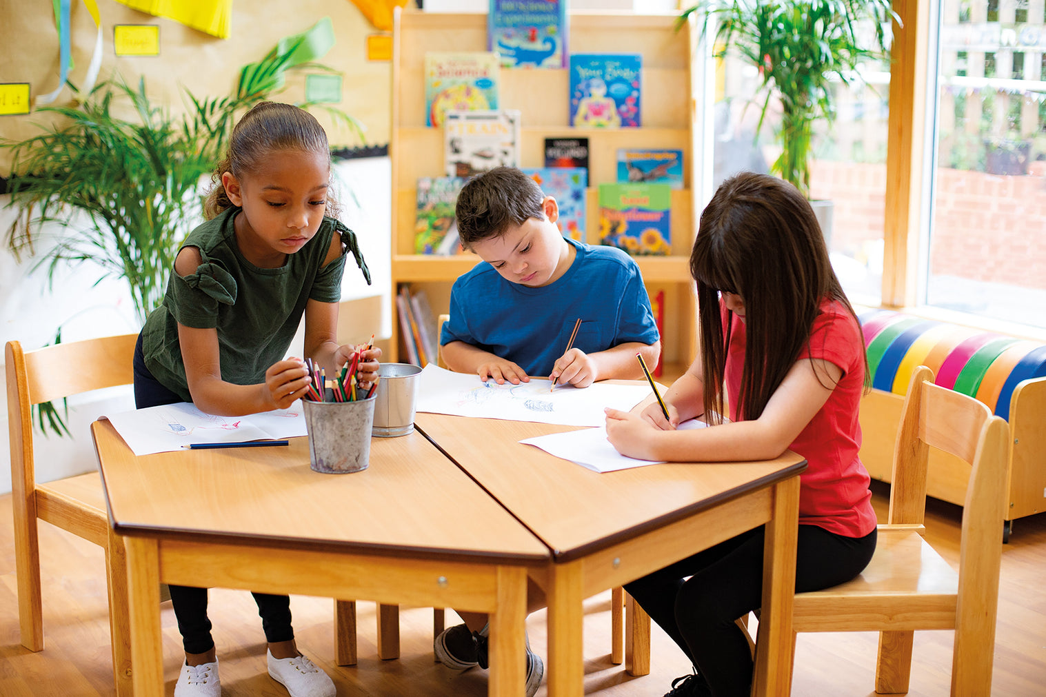 Tuf Class™ Wooden Chair Natural seat/wood frame