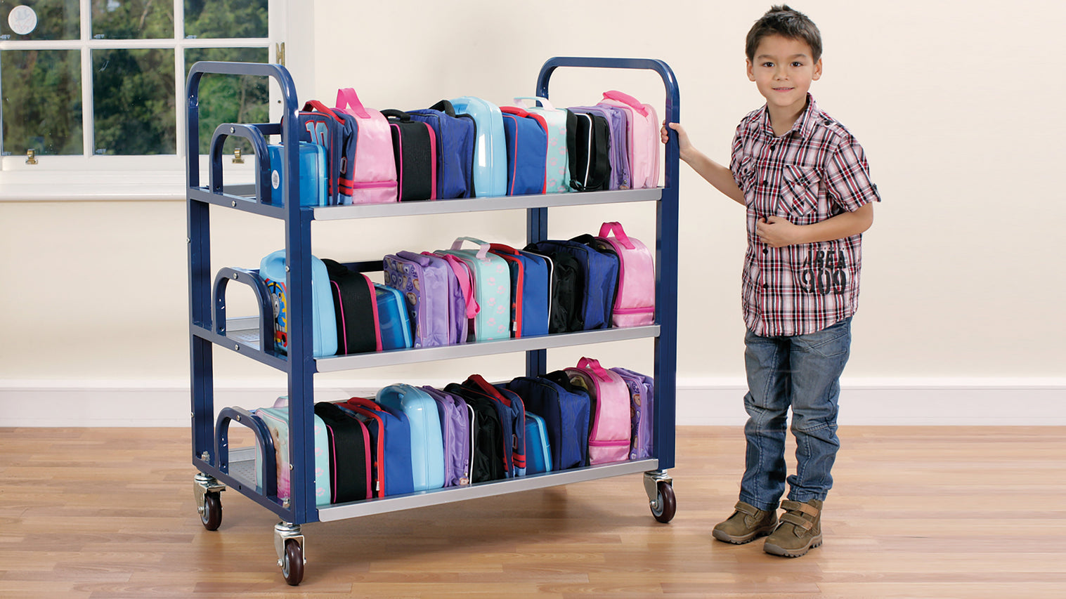 Tuf™ Double Lunchbox Trolley (Holds up to 60 lunchboxes)