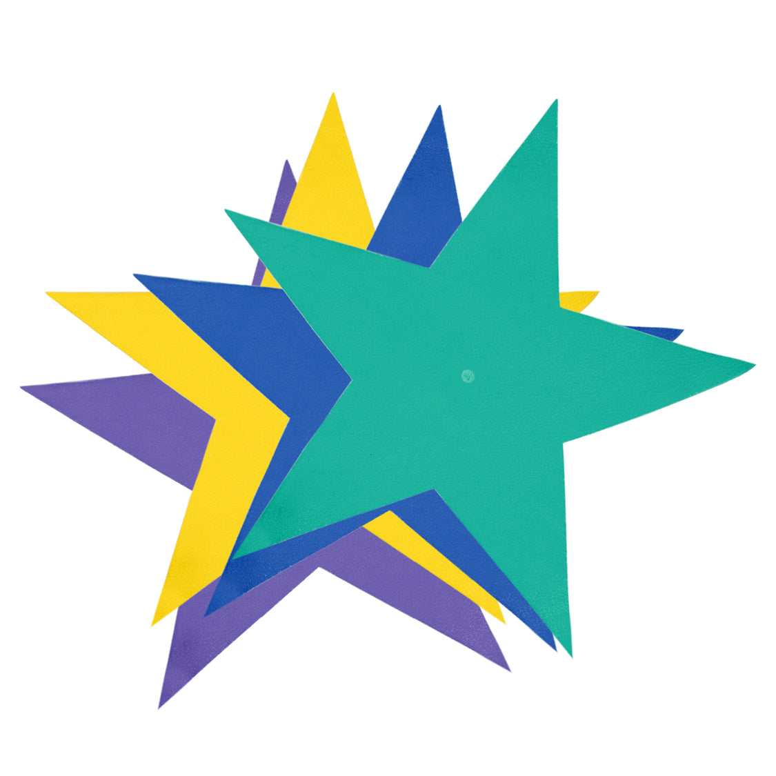 DS Floor Marker - Star (Pack of 4) Multicolor