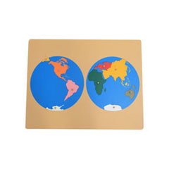 Puzzle map of world part