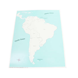 Labeled South America Control Map