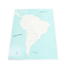 Labeled South America Control Map